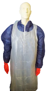 White Plastic Aprons 200 Pack made from LDPE
